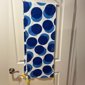 Tabitha Blue yellow Circle Pattern table runner
